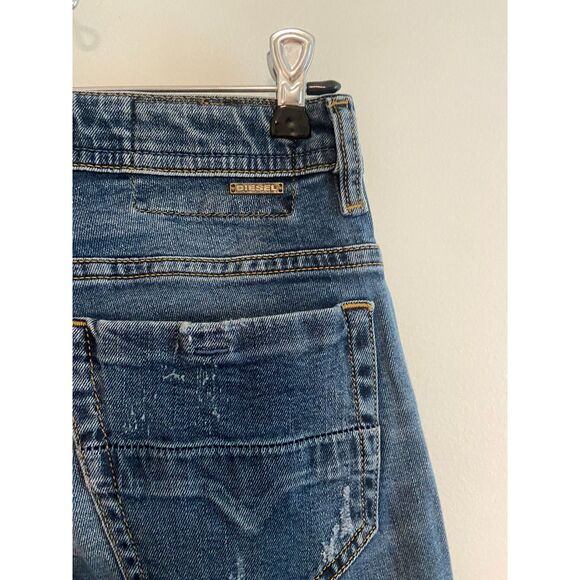 DIESEL "thommer" Slim-Skinny Jeans W27 L30 Distressed Luxury Denim - Picture 5 of 8